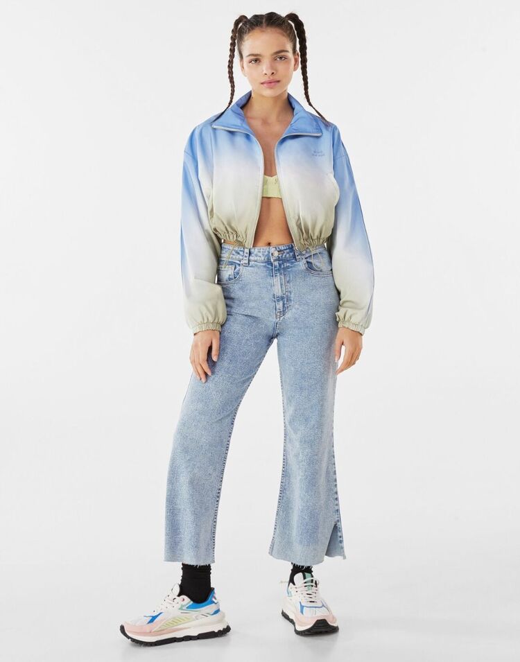 Y2K Orijinal Bershka Renk Geçişli Mont