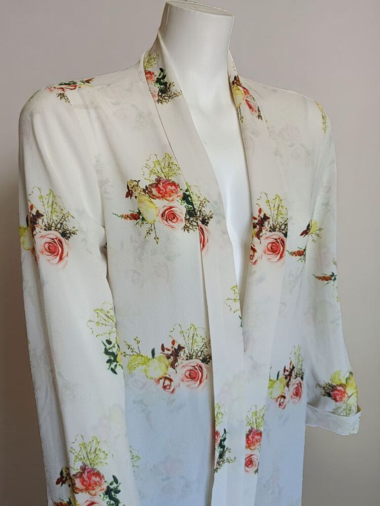 Çiçek Desenli Bohem Tarz Bluz/Kimono