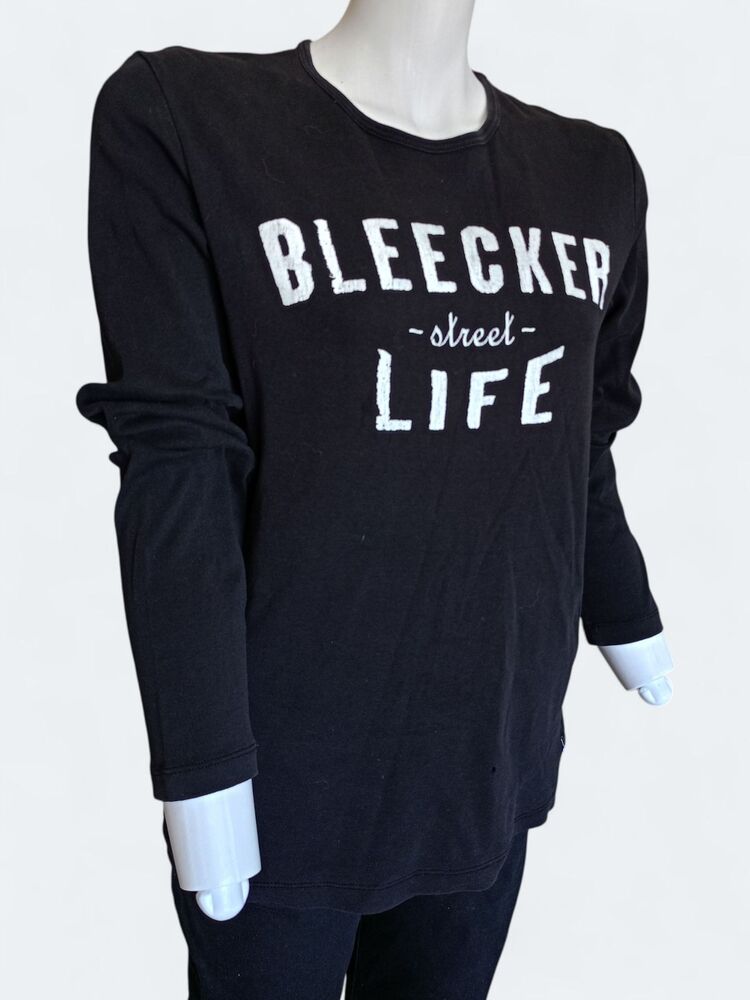 Siyah Baskılı Unisex Sweatshirt