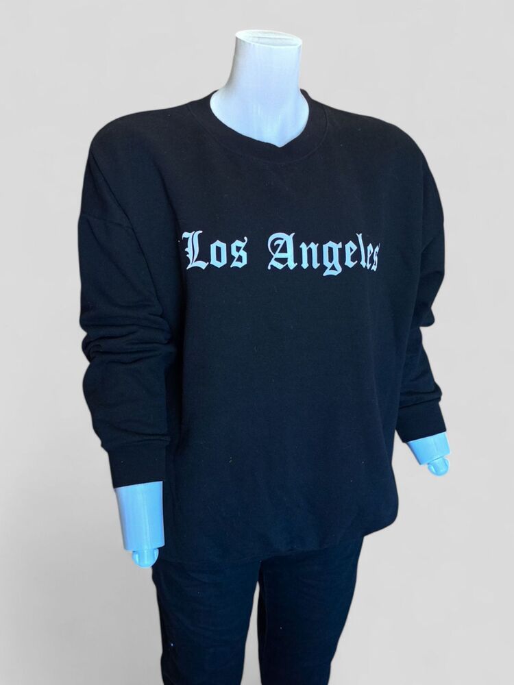 Los Angeles Baskılı Unisex Oversize Sweatshirt