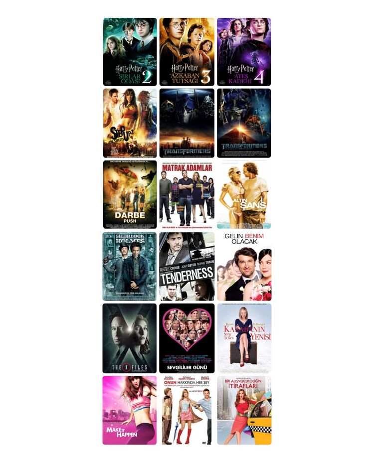 20 Adet Vcd Film Seti