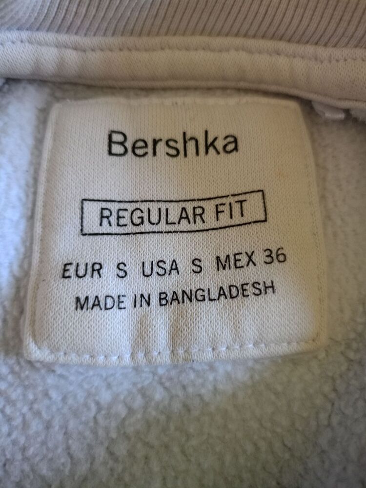 Bershka Unisex Beyaz Sweatshirt