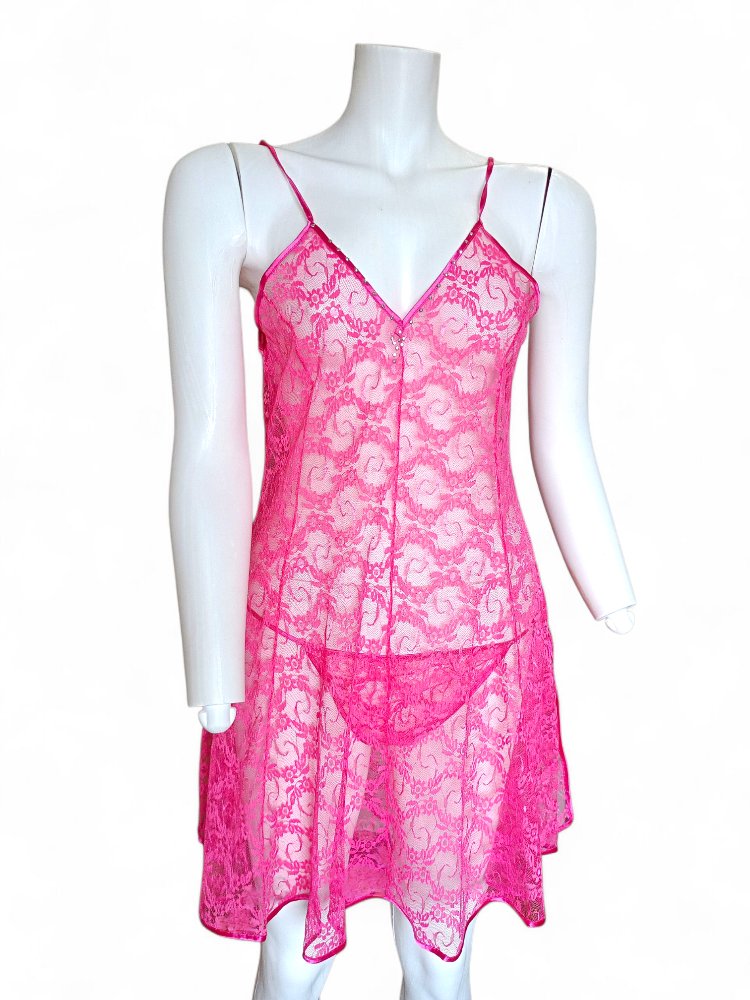 Pembe Fantazi Kombinezon Takım XL