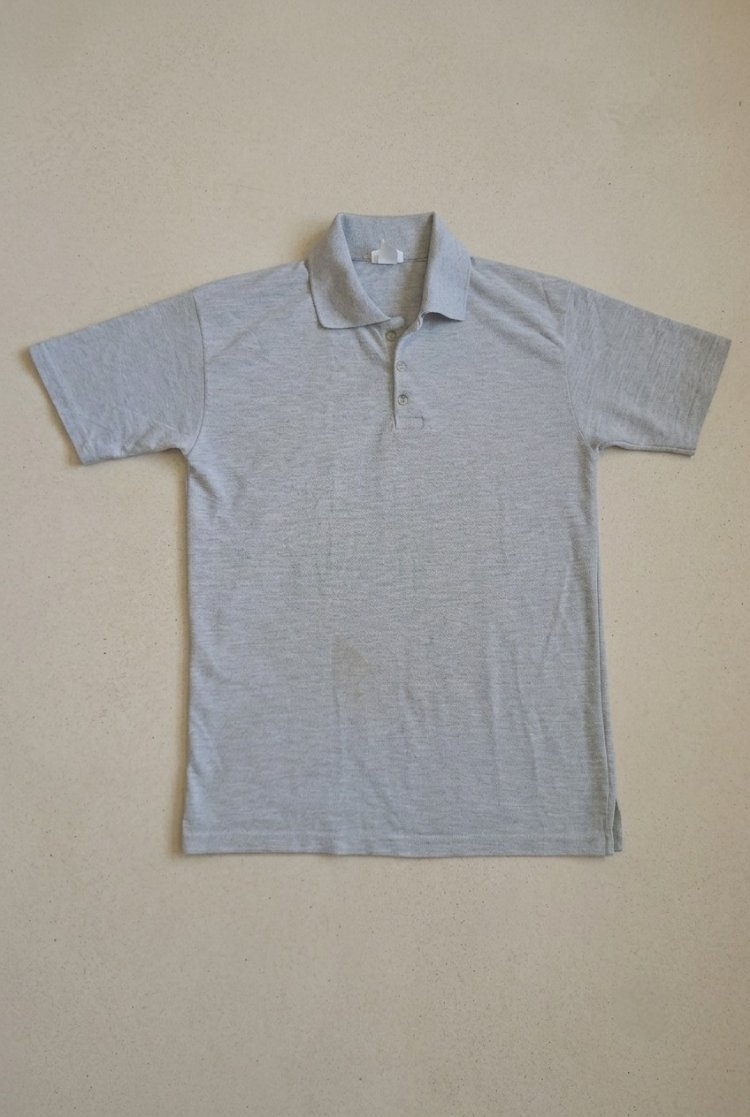 Gri Polo Yaka T-Shirt