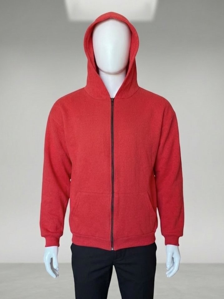 Kapüşonlu Fermuarlı Unisex Sweatshirt