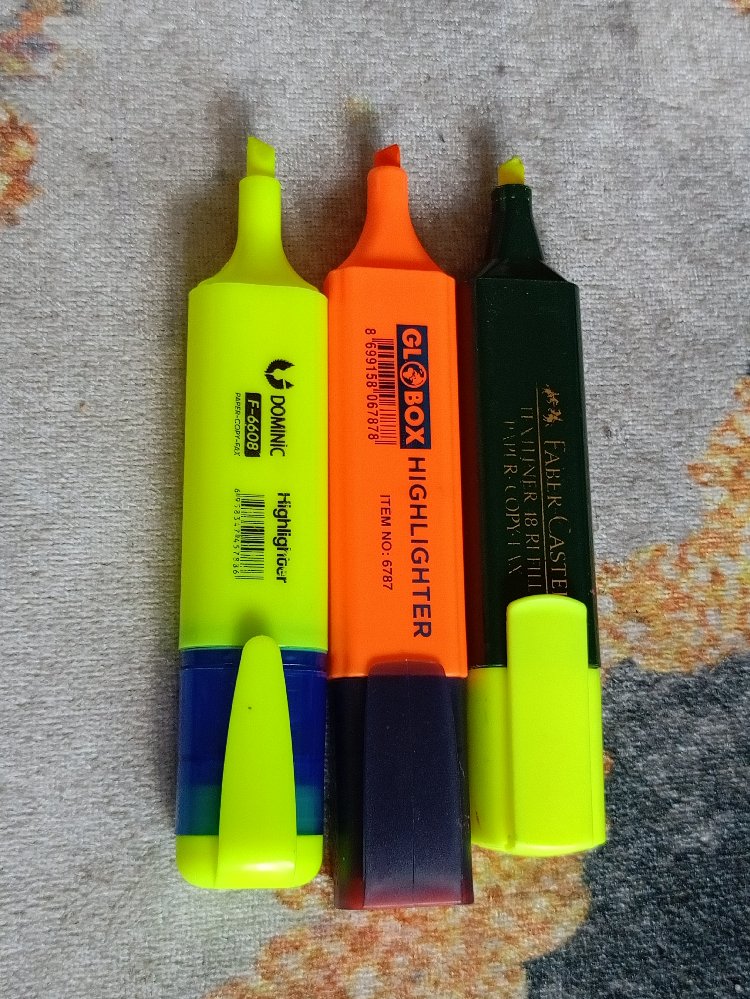 3 Adet Highlighter Fosforlu Kalem