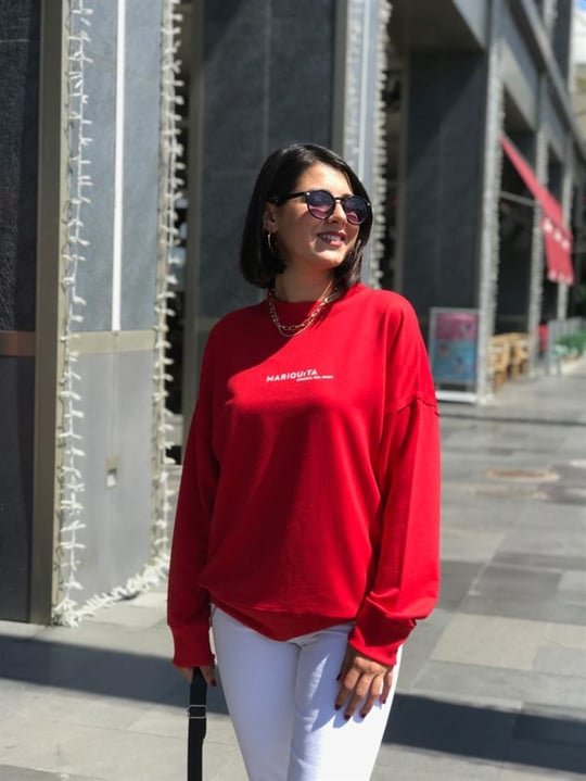Mariquita Marka Kırmızı Sweatshirt