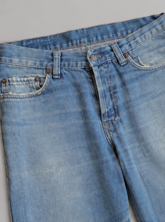 Açık Mavi Rahat Kesim Denim Jean 