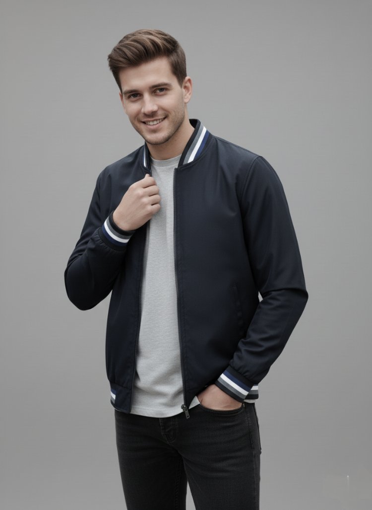 Bomber Regular Fit Siyah Mont