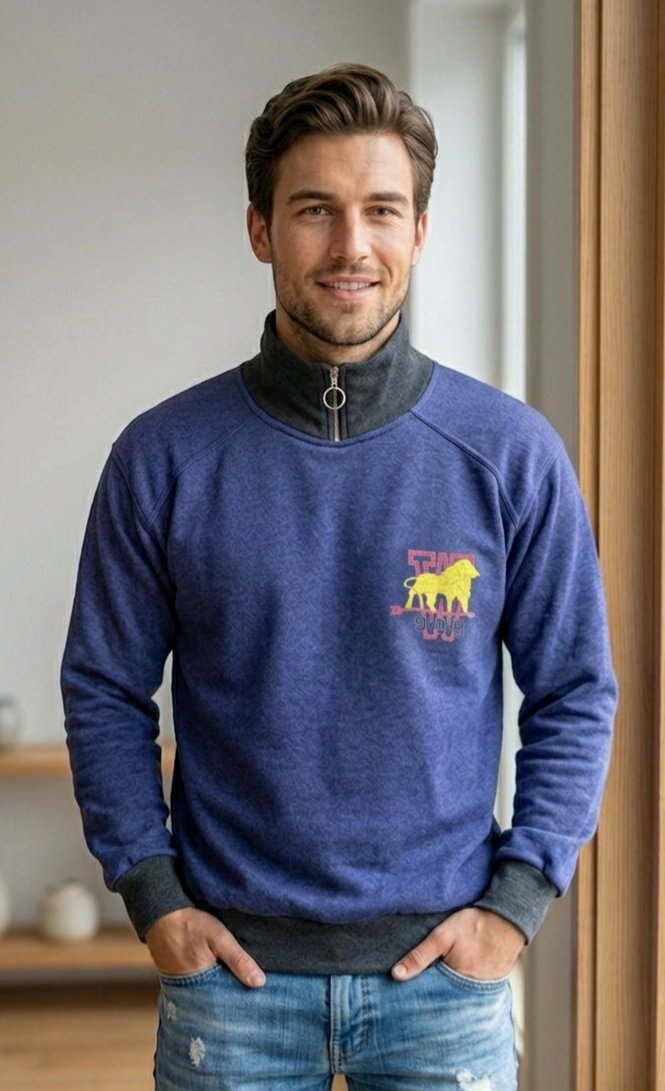 Y2K Vintage Fermuarlı Sweatshirt