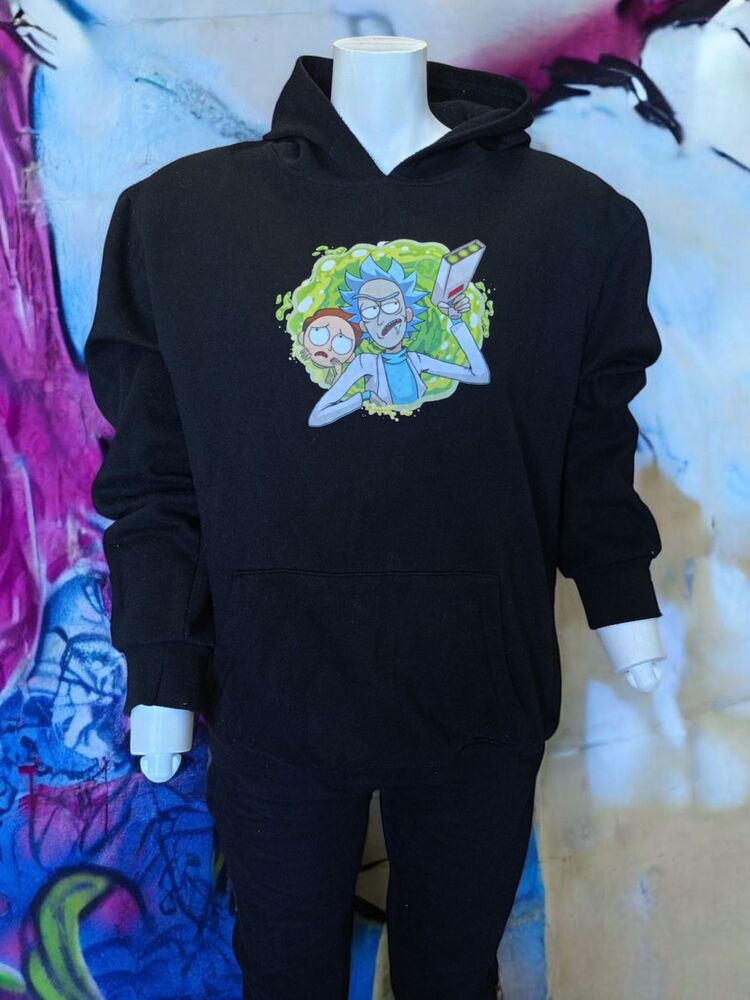Rick & Morty Unisex Kapüşonlu Sweatshirt