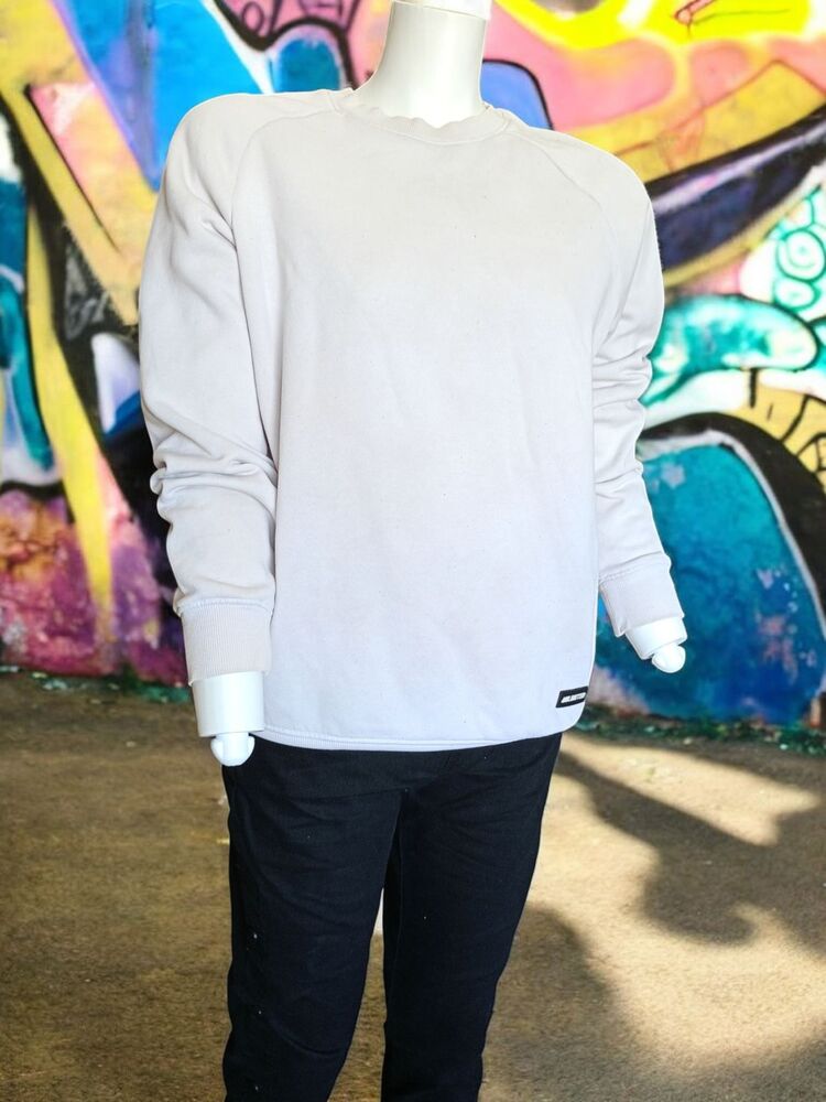 Bershka Unisex Beyaz Sweatshirt