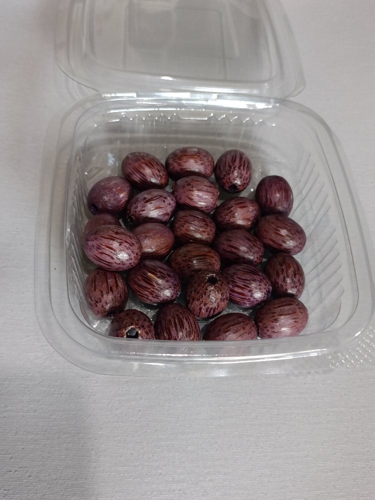 24 Adet Ahşap Delikli Boncuk
