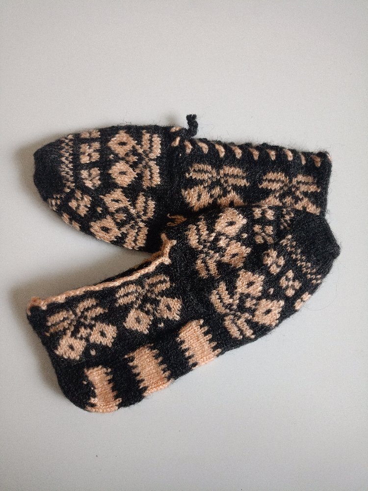 Beyaz Örme Yünlü Patik/Çorap 36/37/38