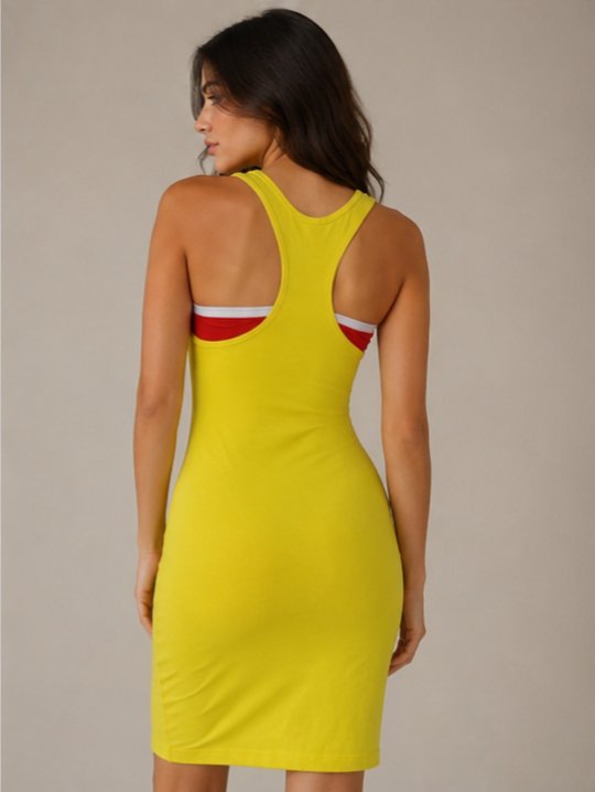 H&M Askılı Dar Kesim Midi Elbise