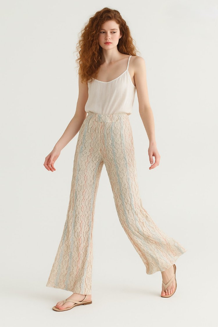 Zara Triko Dantel Pantolon