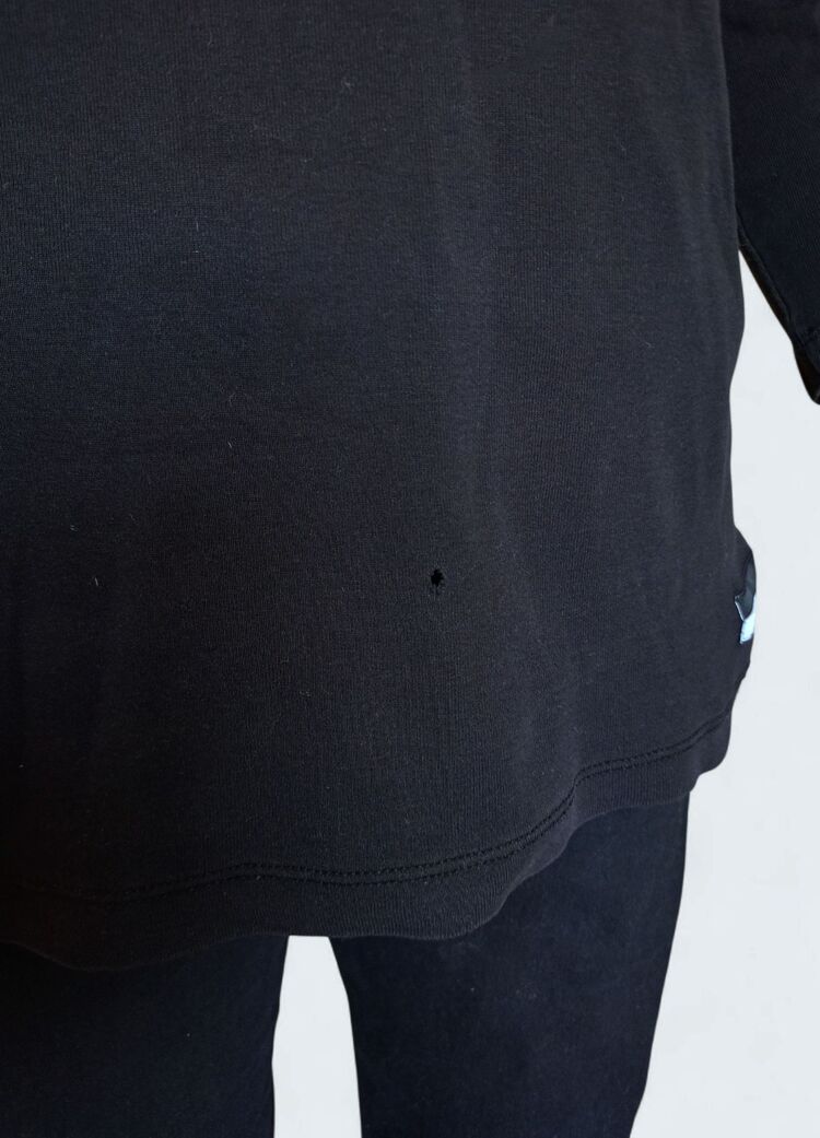 Siyah Baskılı Unisex Sweatshirt