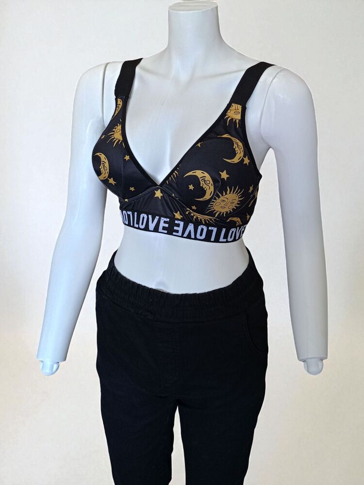 Desenli Baskılı Street Wear Büstiyer
