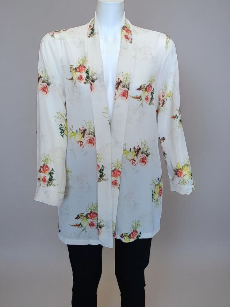 Çiçek Desenli Bohem Tarz Bluz/Kimono