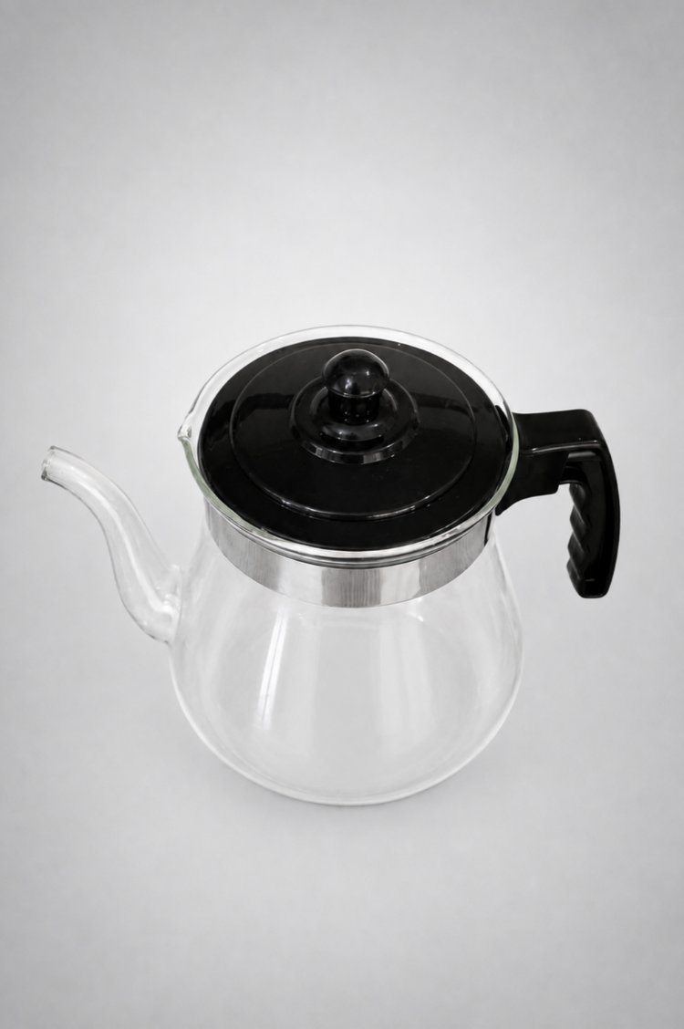 Şeffaf Borosilikat Cam Çaydanlık