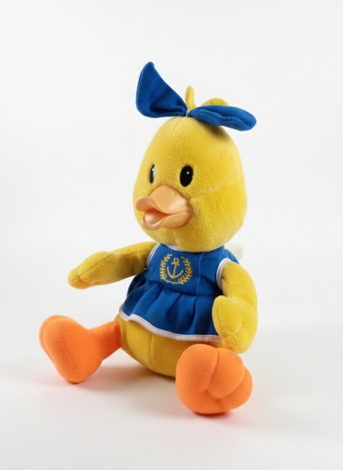 Sarı/Lacivert Büyük Peluş Ördek