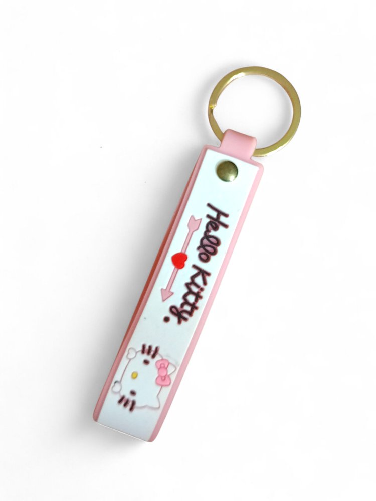 Pembe Hello Kitty Silikon Anahtarlık