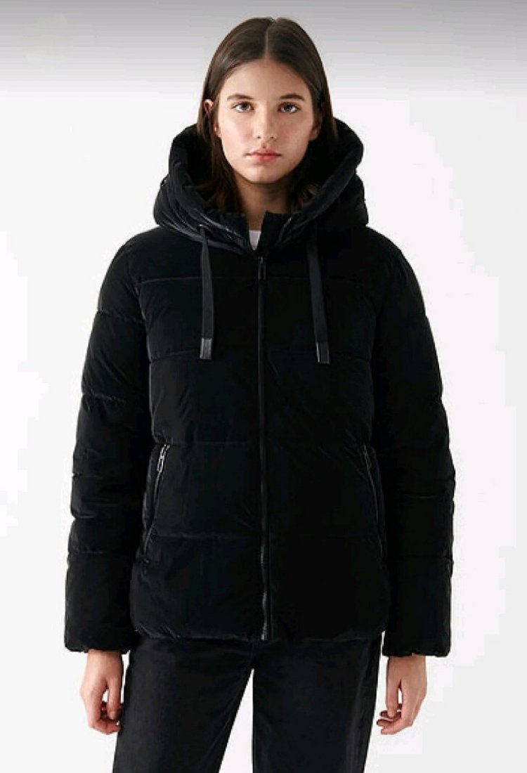 Mavi Jeans Siyah Şişme Kaban/Mont