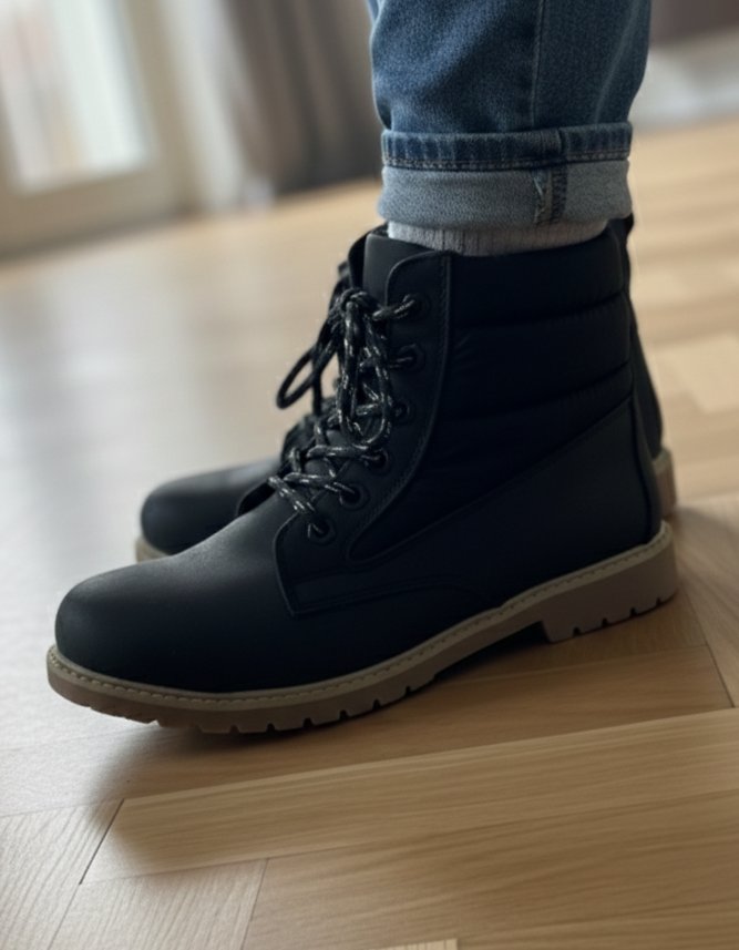 Unisex Siyah Bot 39 Numara