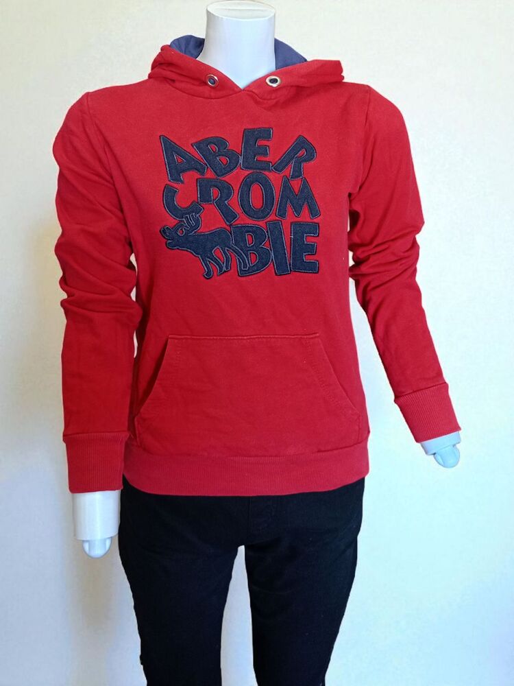 Kırmızı Abercrombie Unisex Sweatshirt