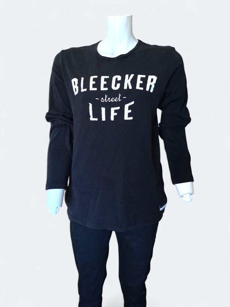 Siyah Baskılı Unisex Sweatshirt