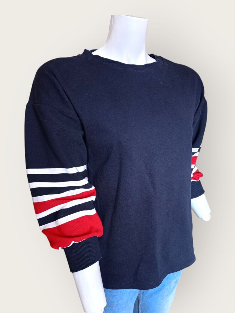 Şerit Detaylı Sweatshirt 