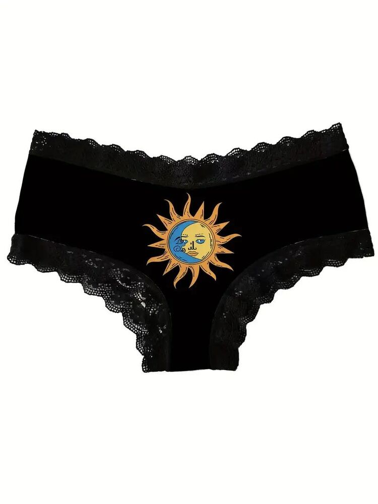 Gotik Tarz Güneş Desenli İç Çamaşırı