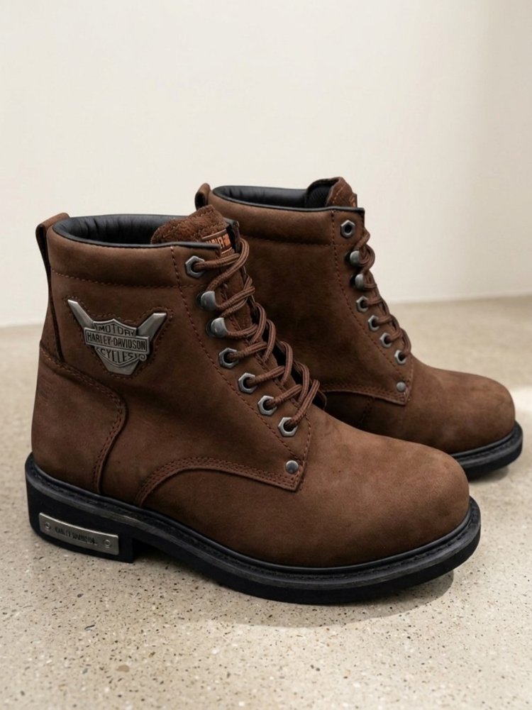 Orijinal Harley Davidson Nubuk Bot
