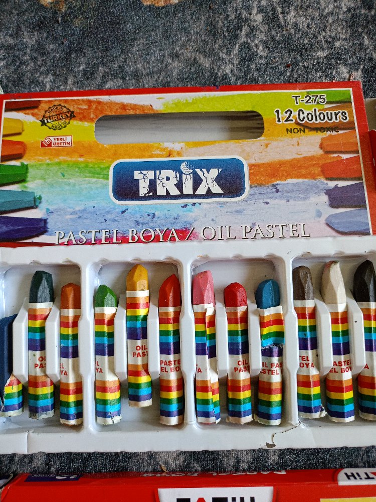 4 Paket Pastel Boya Setleri 12li Paketler 
