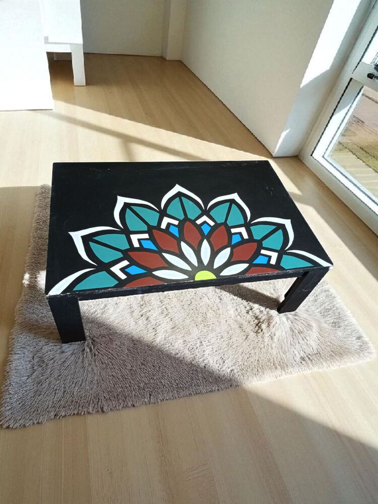 Vintage Ahşap Handmade Orta Sehpa