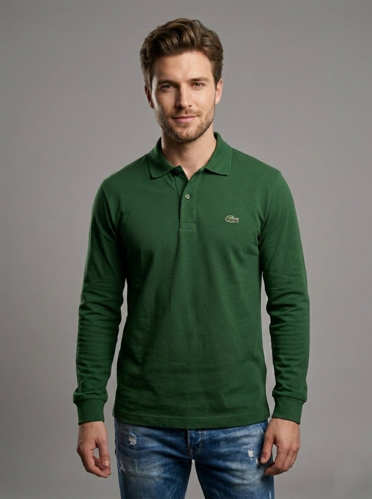 Lacoste Uzun Kollu Yeşil Sweatshirt