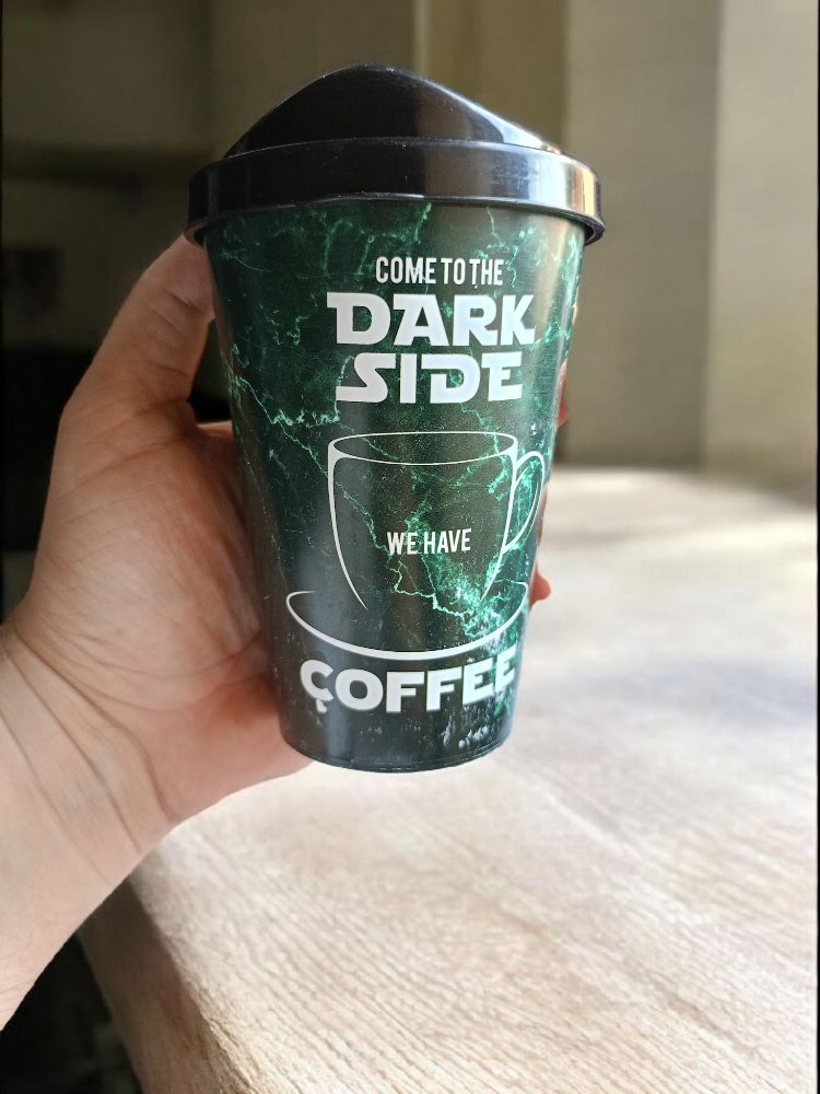 Yeşil Renk Dark Side Kahve Bardağı