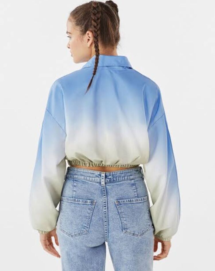 Y2K Orijinal Bershka Renk Geçişli Mont
