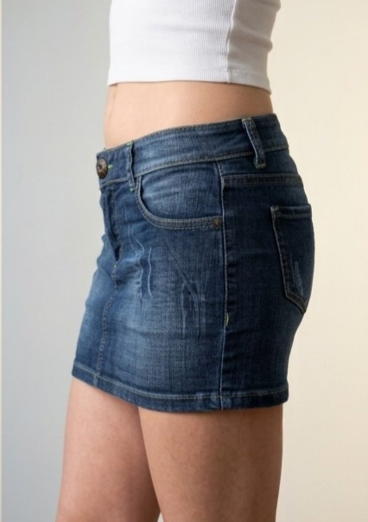 Adl Y2K Denim Mini Kot Etek