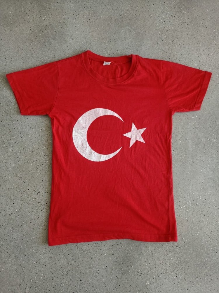 Türk Bayraklı Unisex Tişört