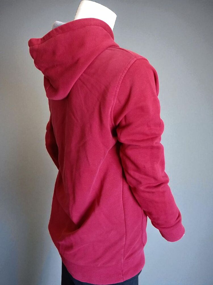 Bordo Kapüşonlu Unisex Sweatshirt