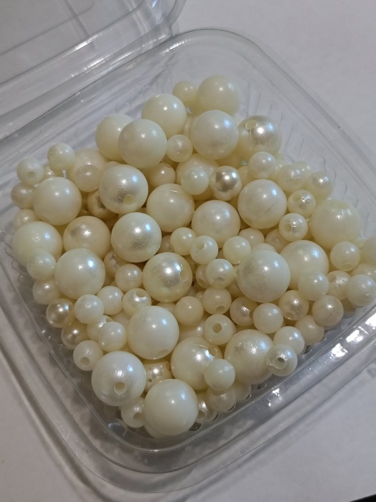 1 Paket Farklı Ebatlarda İnci Boncuklar 