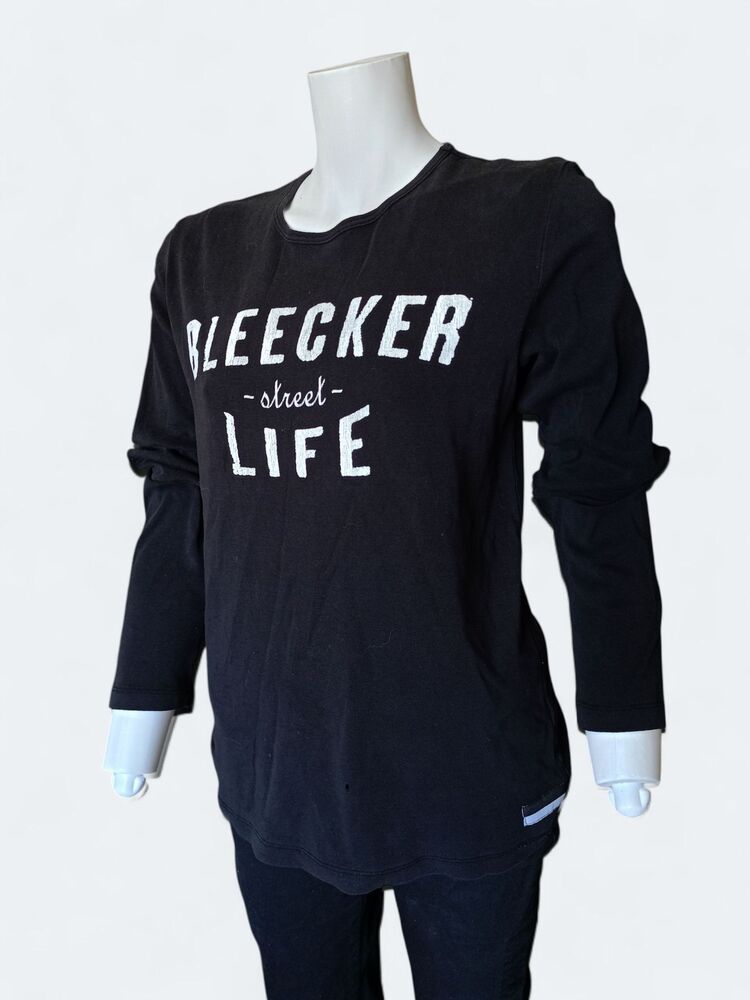 Siyah Baskılı Unisex Sweatshirt