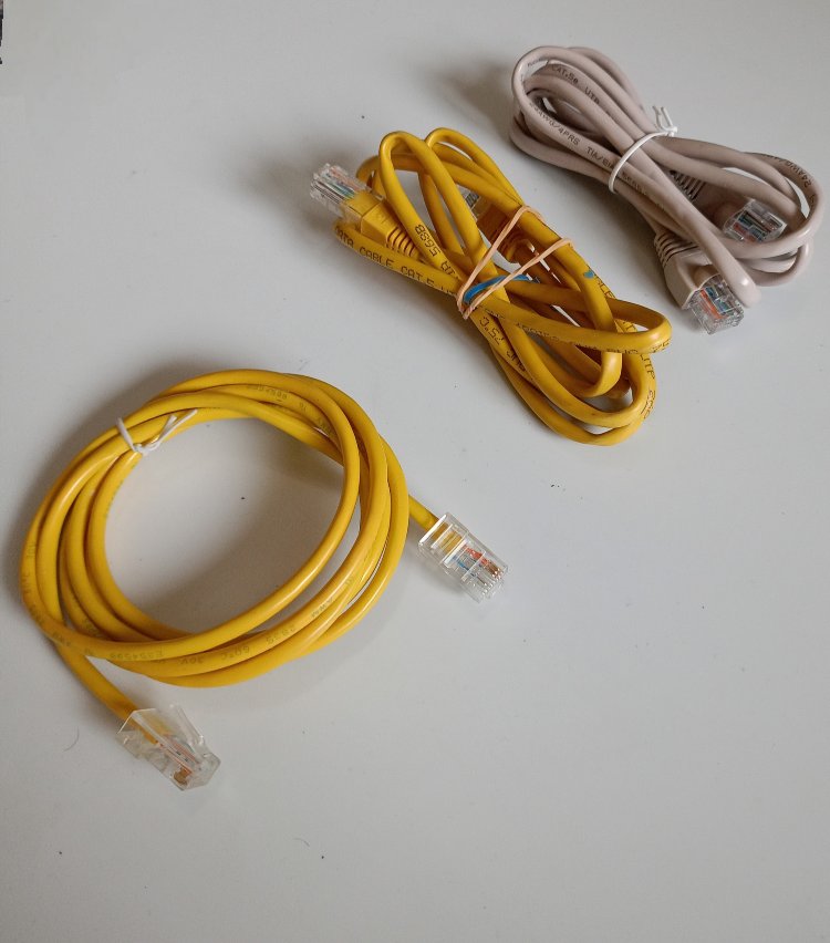 3 Adet Cat5 Ethernet Kablo Seti