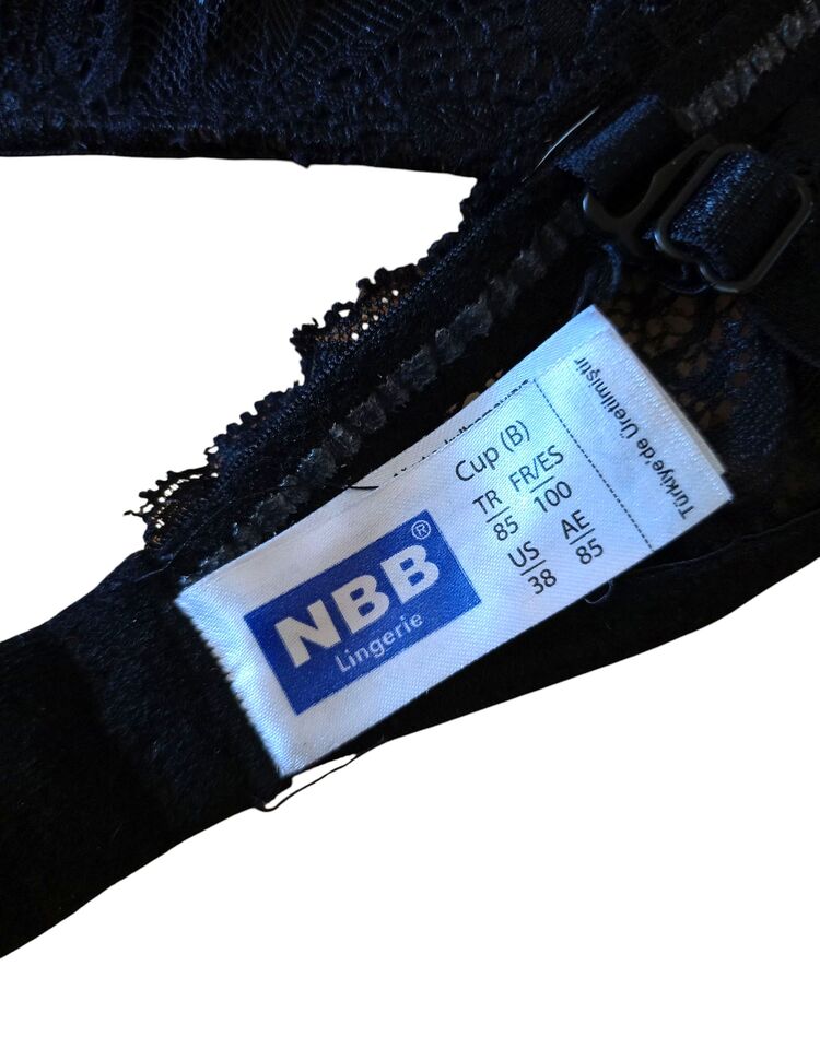 Siyah Nbb marka Dantel Detaylı Sütyen