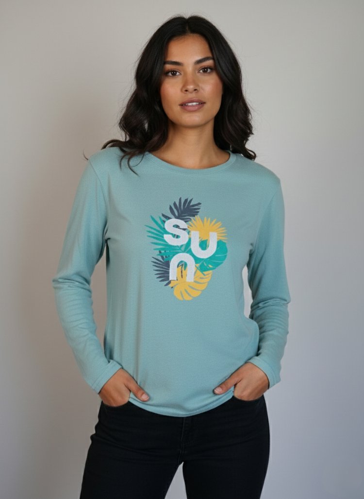 Uzun Kollu Kadın Sweatshirt