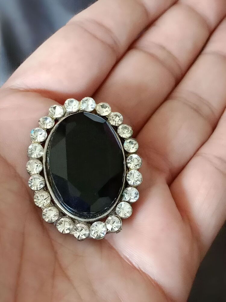 Vintage Kristal Taşlı Broş