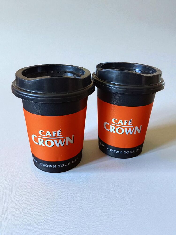 Cafe Crown Kapaklı Kahve Bardağı
