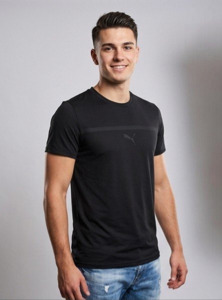 Orijinal Puma Siyah Erkek Spor T-Shirt