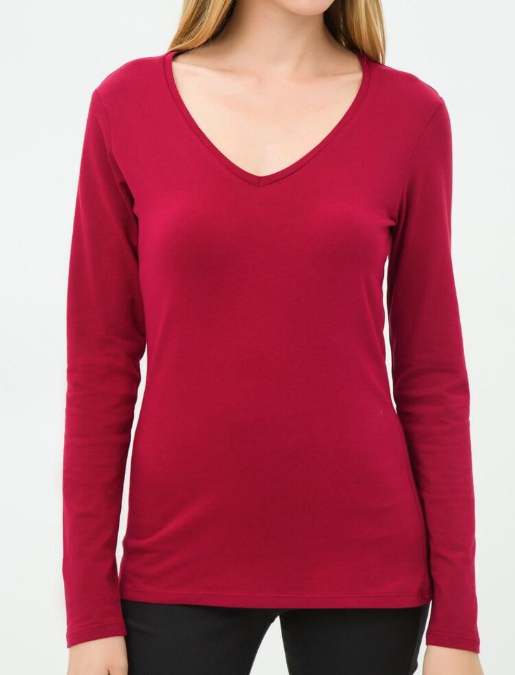 Bordo Kadın Sweatshirt